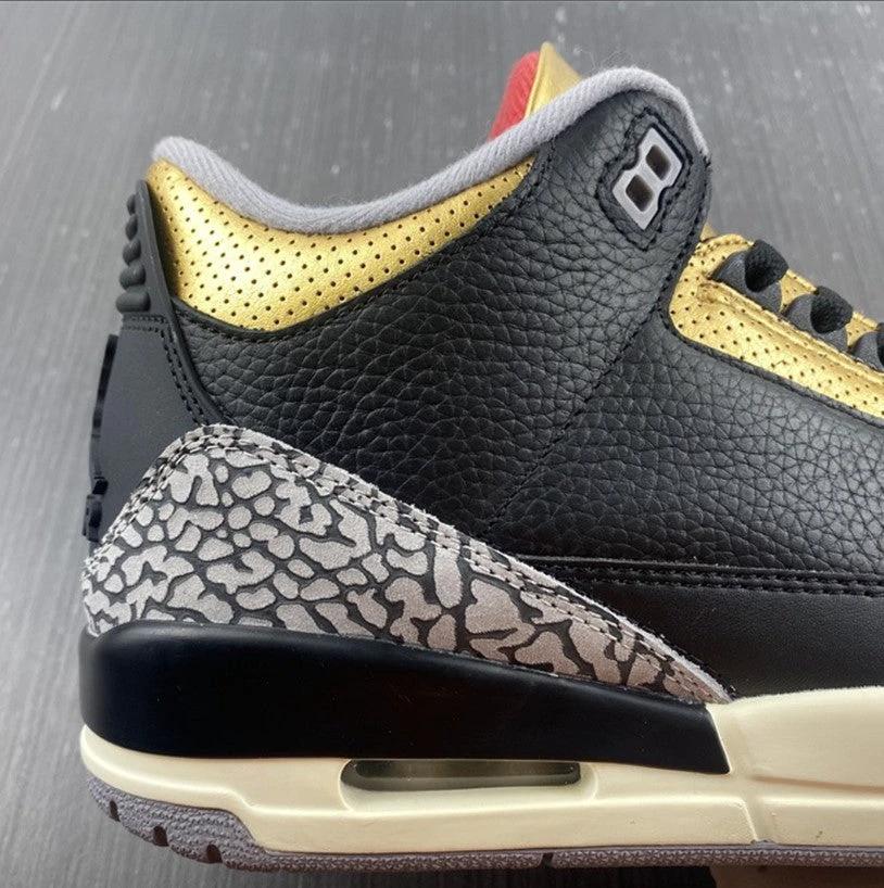 Air Jordan 3 Black Gold Shoes Sneakers by Air Jordan