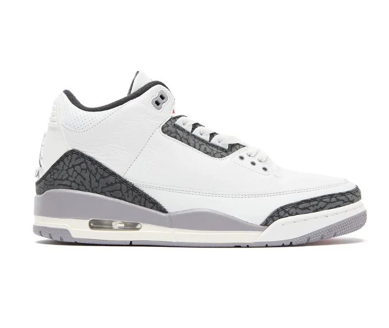 AJ 3 Cement Grey Shoes Sneakers by Air Jordan