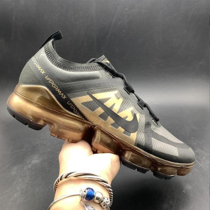 Air Jordan Vapor Max 2019 Black Metallic Gold Shoes Sneakers by Air Jordan
