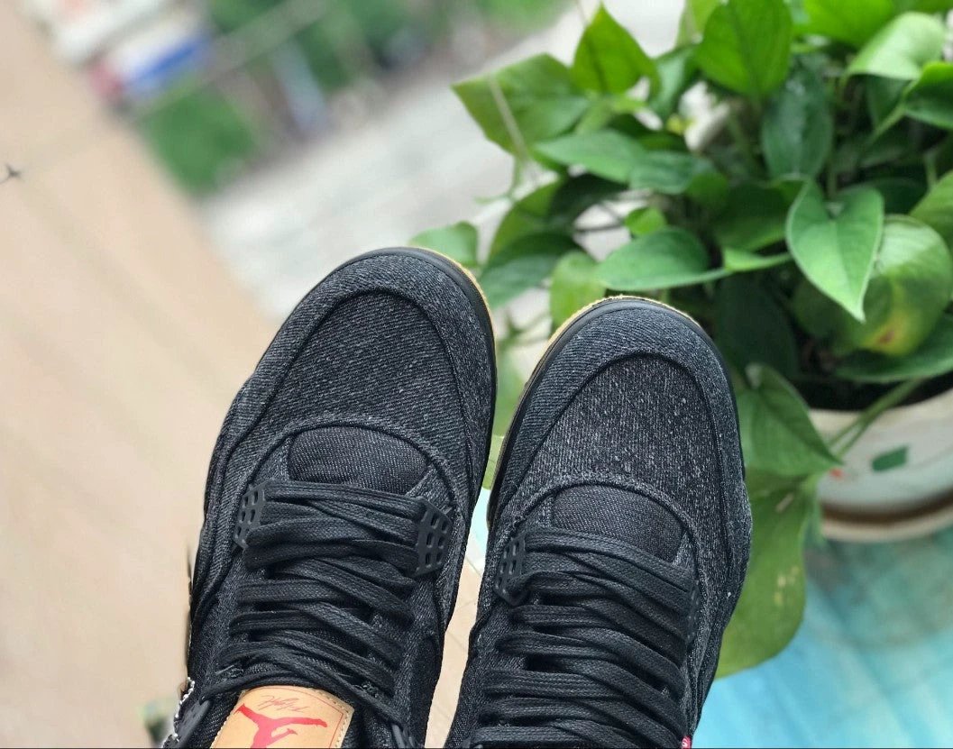 Air Jordan 4 Retro Levi’s Black (Levi’s Tag) Shoes Sneakers by Air Jordan