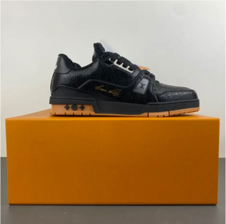 LV Trainer 54 Black Shoes Sneakers by Air Jordan