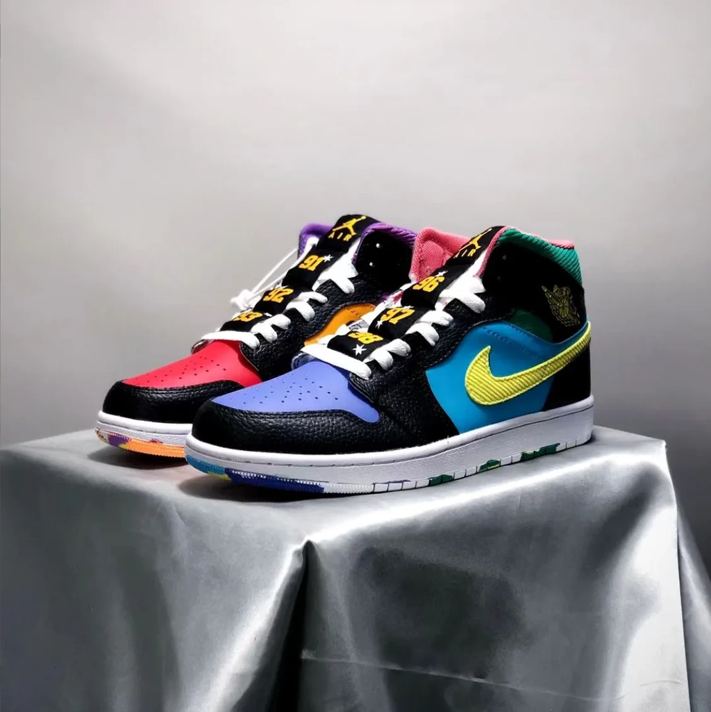 Air Jordan 1 Mid Six Championships Shoes Sneakers by Air Jordan