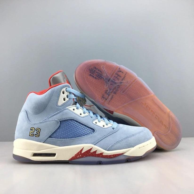 Air Jordan 5 Retro Trophy Room Ice Blue Shoes Sneakers by Air Jordan