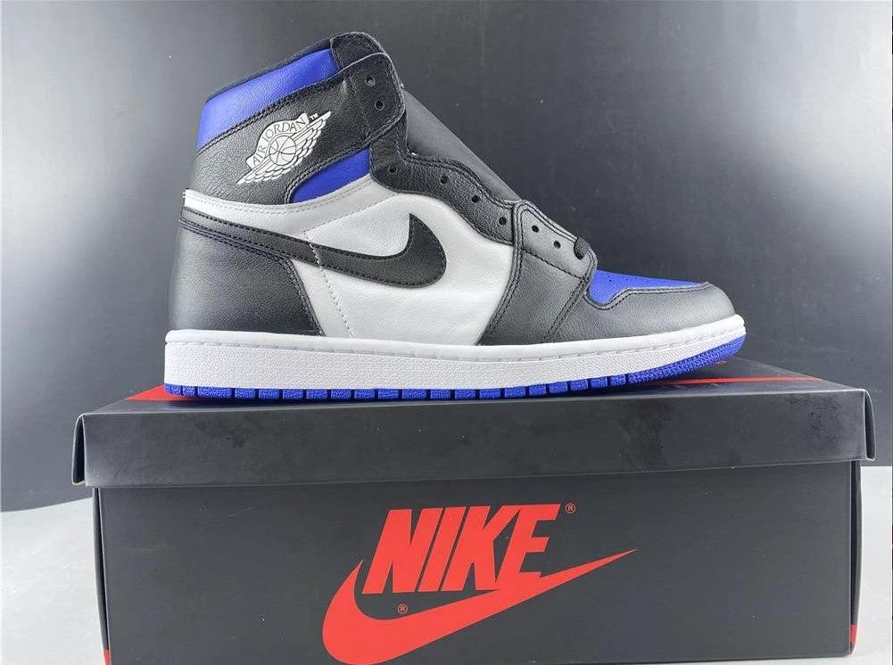 Air Jordan 1 Retro High Black Game Royal Shoes Sneakers by Air Jordan