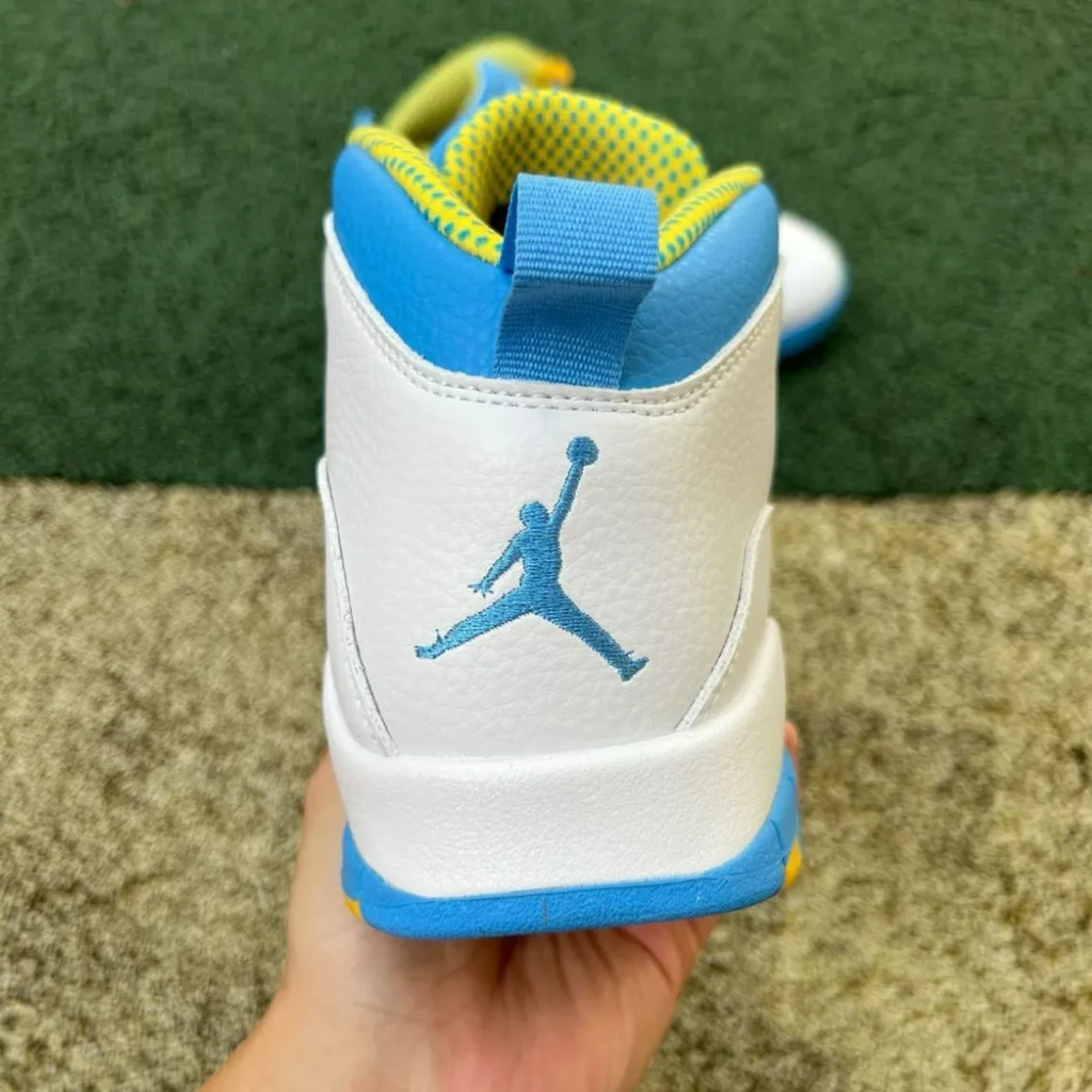 Air Jordan 10 Carolina Blue Yellow Shoes Sneakers by Air Jordan