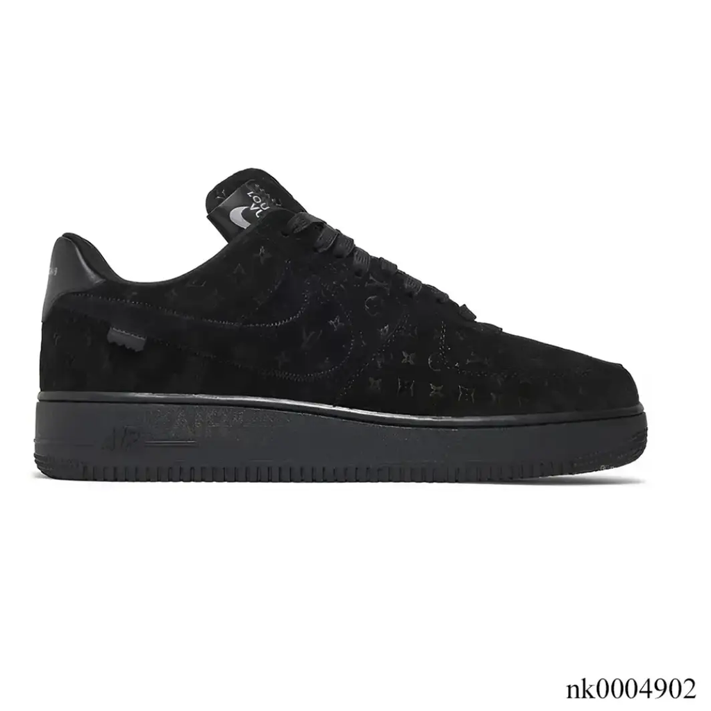 LV x Air Force 1 Virgil Abloh Black Shoes Sneakers by Air Jordan