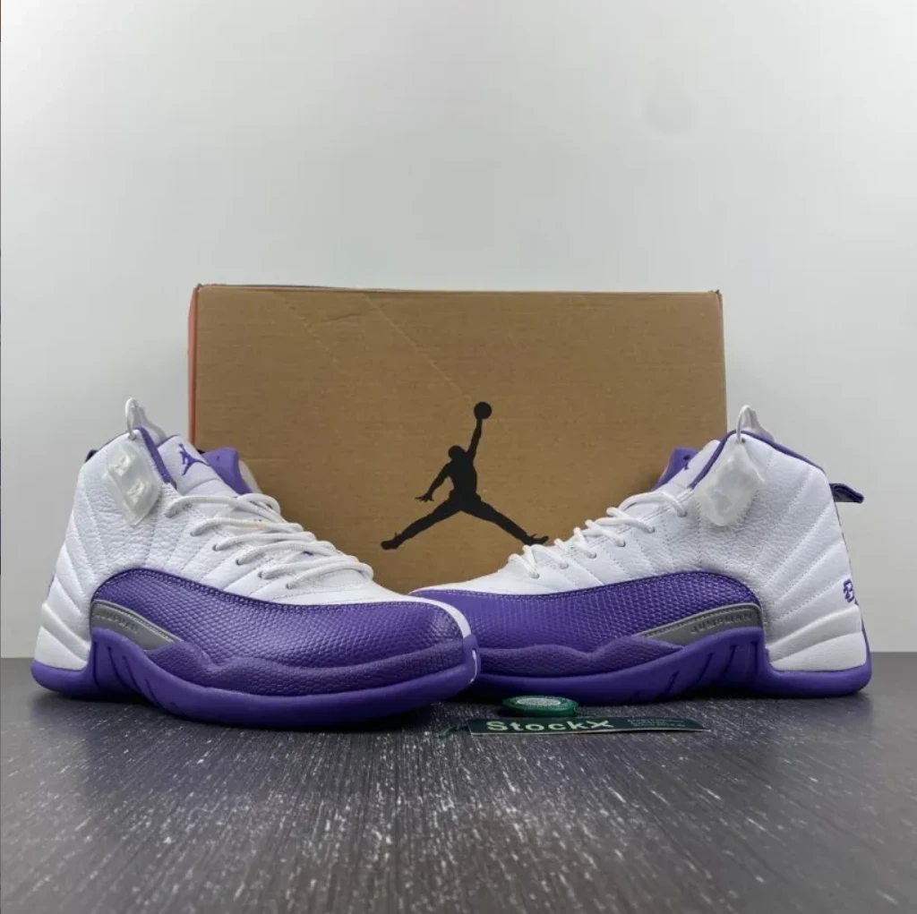 Air Jordan 12 White Field Purple Shoes Sneakers by Air Jordan