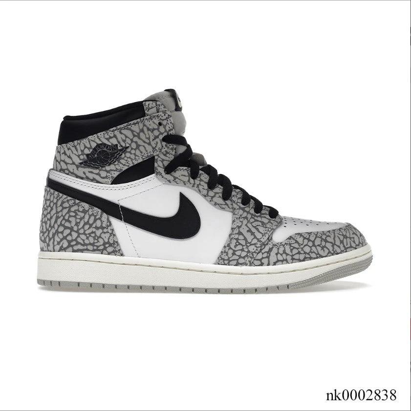 Air Jordan 1 Retro High OG White Cement Shoes Sneakers by Air Jordan