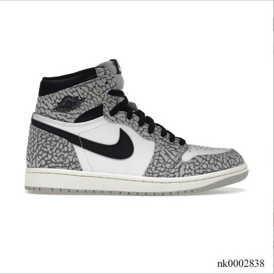 Air Jordan 1 Retro High OG White Cement Shoes Sneakers by Air Jordan