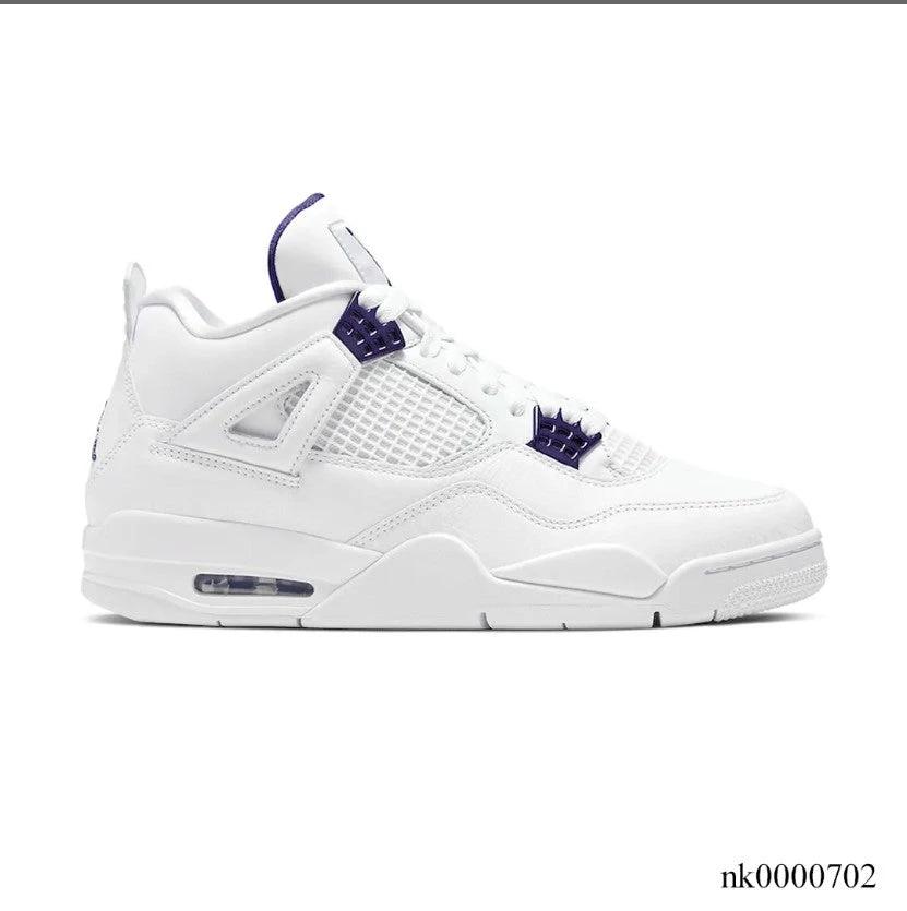 Air Jordan 4 Retro Metallic Purple Shoes Sneakers (Big Size Available) by Air Jordan