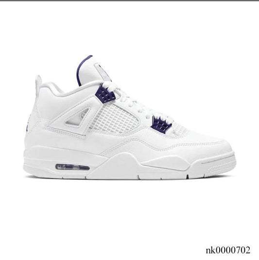 Air Jordan 4 Retro Metallic Purple Shoes Sneakers (Big Size Available) by Air Jordan