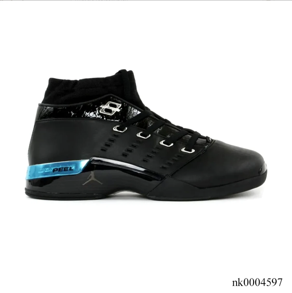 Air Jordan 17 Low Black Patent Shoes Sneakers by Air Jordan