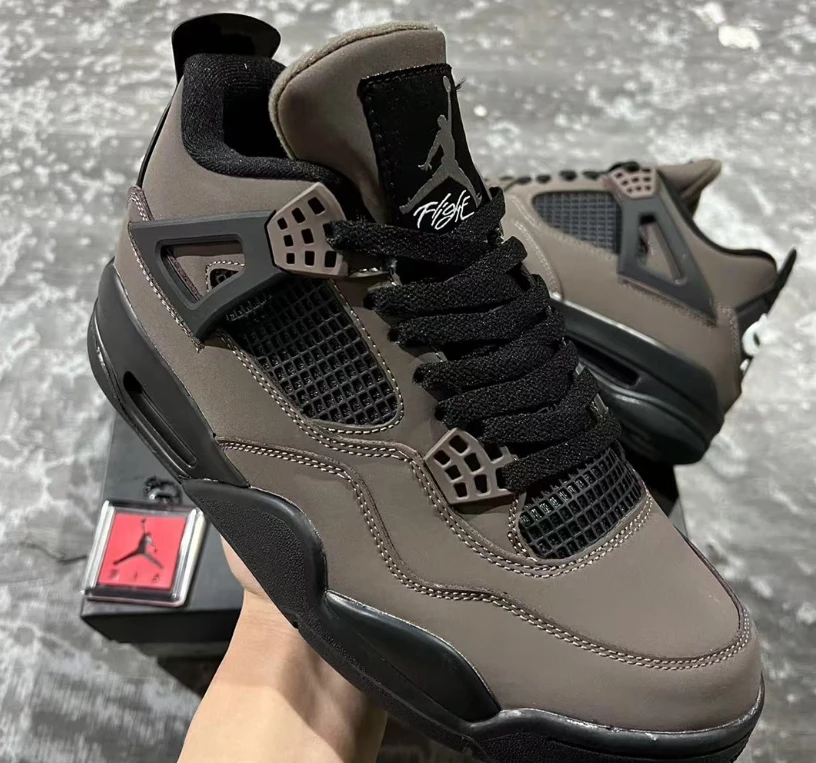 Air Jordan 4 Cave Stone Shoes Sneakers by Air Jordan