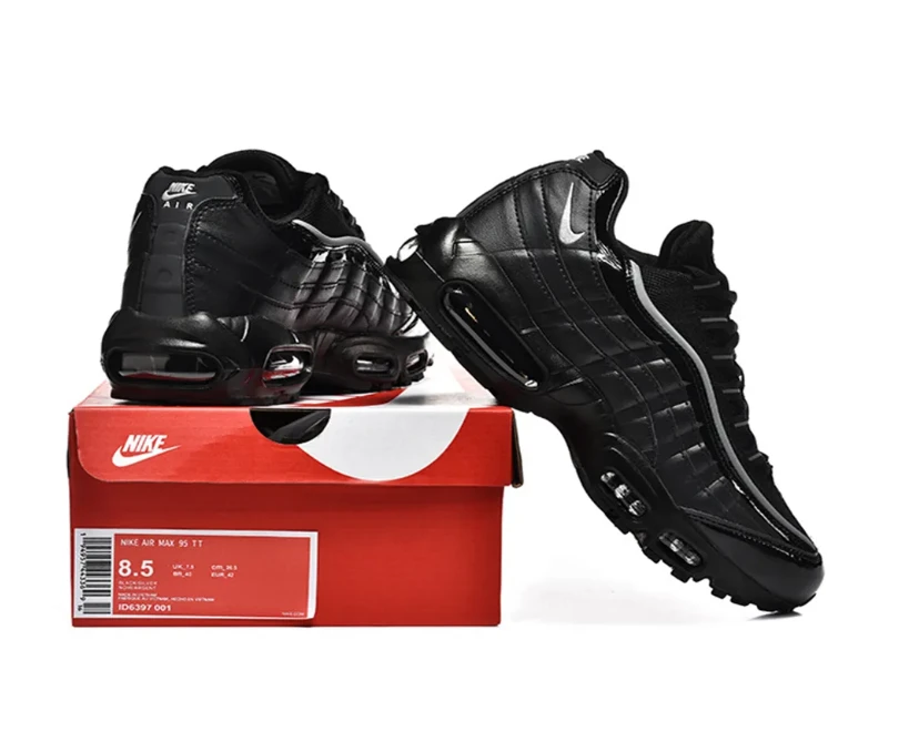 Air Max 95 Black Patent Shoes Sneakers by Air Jordan