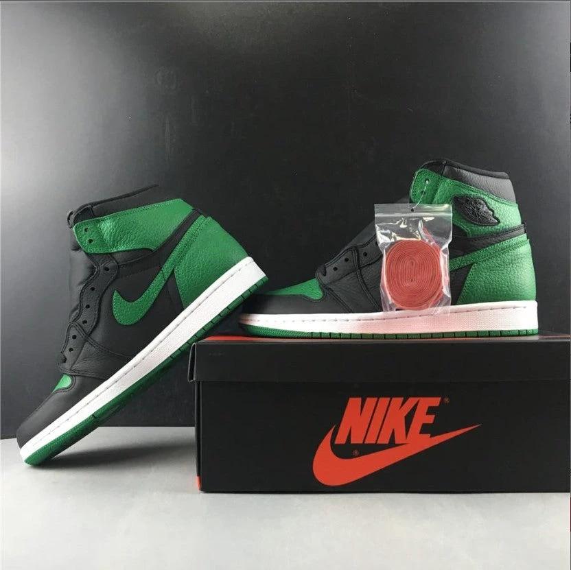 Air Jordan 1 Retro High Pine Green Black Shoes Sneakers by Air Jordan
