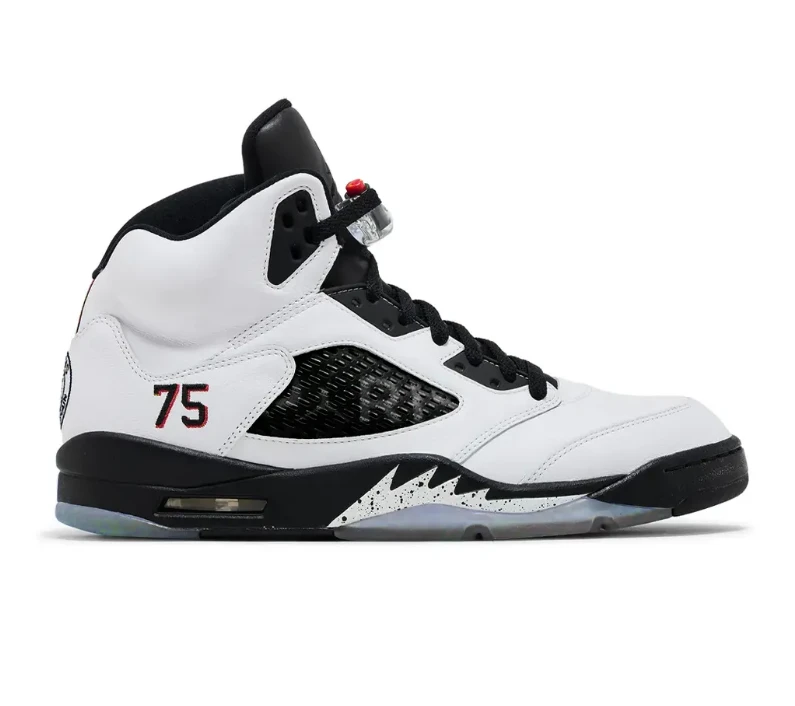 Air Jordan 5 Paris Saint Germain F&F White Shoes Sneakers by Air Jordan