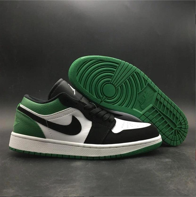 Air Jordan 1 Low White Black Mystic Green Shoes Sneakers by Air Jordan