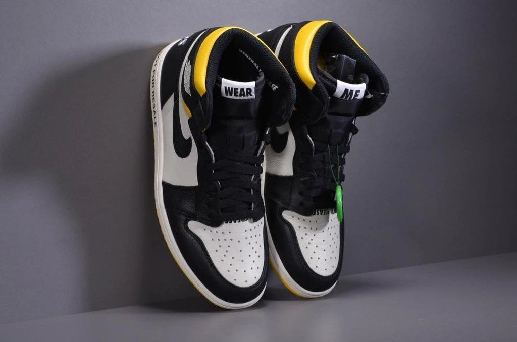 Air Jordan 1 Retro High “Not for Resale” Varsity Maize Shoes Sneakers by Air Jordan