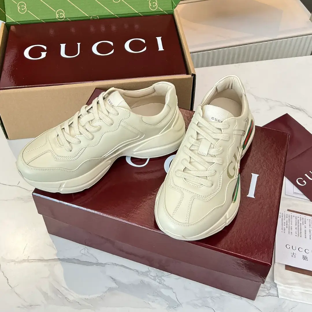 GG Rhyton Canvas Logo Shoes Sneakers by Air Jordan