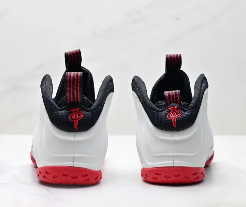 Air Foamposite One Red White Black Shoes Sneakers – nk0004546 by Air Jordan