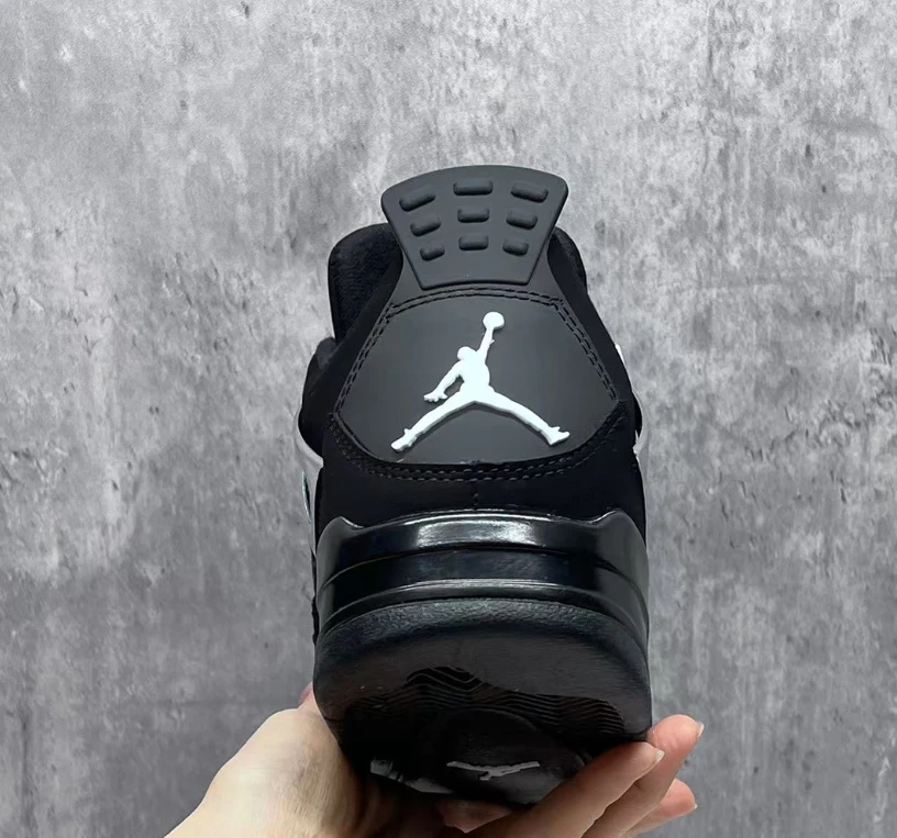 Air Jordan 4 Black Chrome Shoes Sneakers by Air Jordan