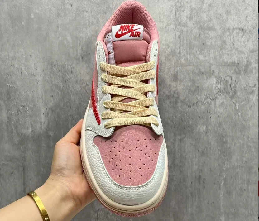 Travis Scott x AJ 1 Low OG Shy Pink Shoes Sneakers by Air Jordan