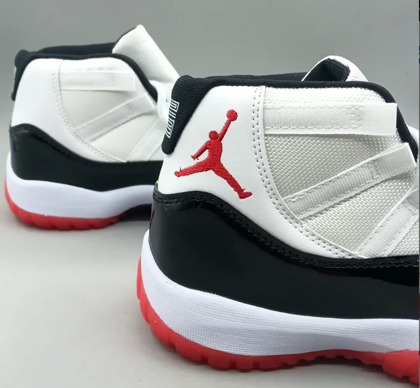 Air Jordan 11 Black White Red Shoes Sneaker by Air Jordan