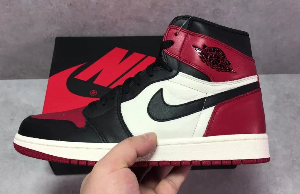 Air Jordan1 Retro High Bred Toe Shoes Sneakers by Air Jordan