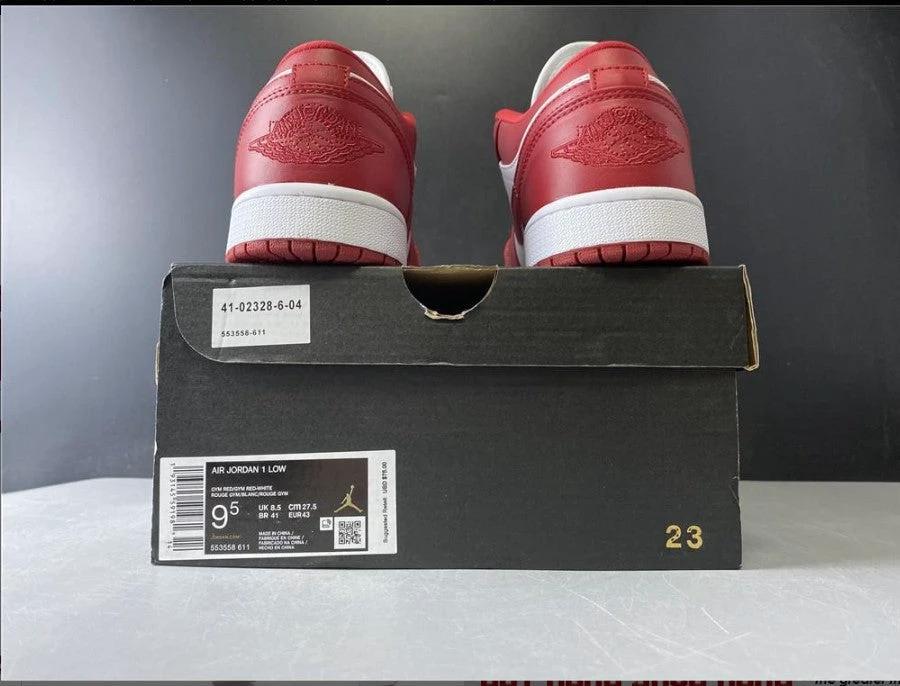 Air Jordan 1 Low Gym Red White Shoes Sneakers by Air Jordan