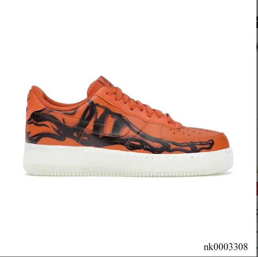 Air Force 1 Orange Skeleton Shoes Sneakers by Air Jordan