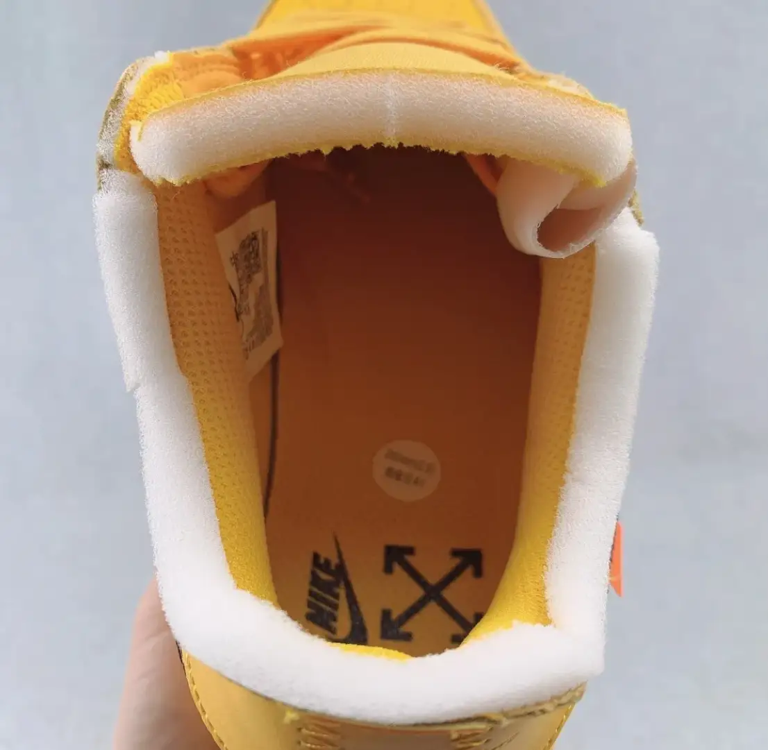 Air Force 1 Low OW ICA University Gold Shoes Sneakers by Air Jordan