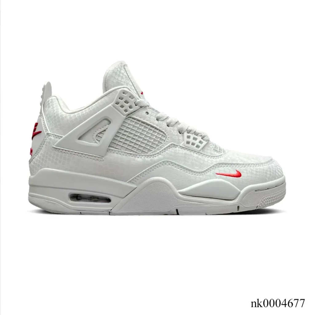 Nigel Sylvester x Air Jordan 4 White Grey Mamba Shoes Sneakers by Air Jordan