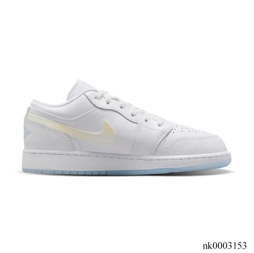 Air Jordan 1 Low Glitter Swoosh Shoes Sneakers by Air Jordan