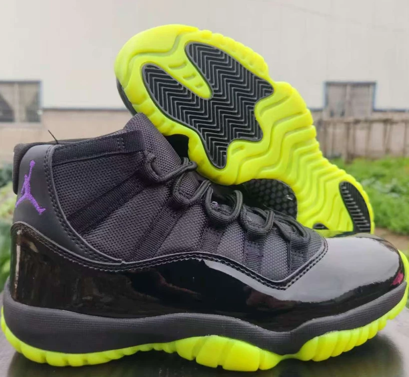 Air Jordan 11 BlackBarely Volt Shoes Sneakers by Air Jordan