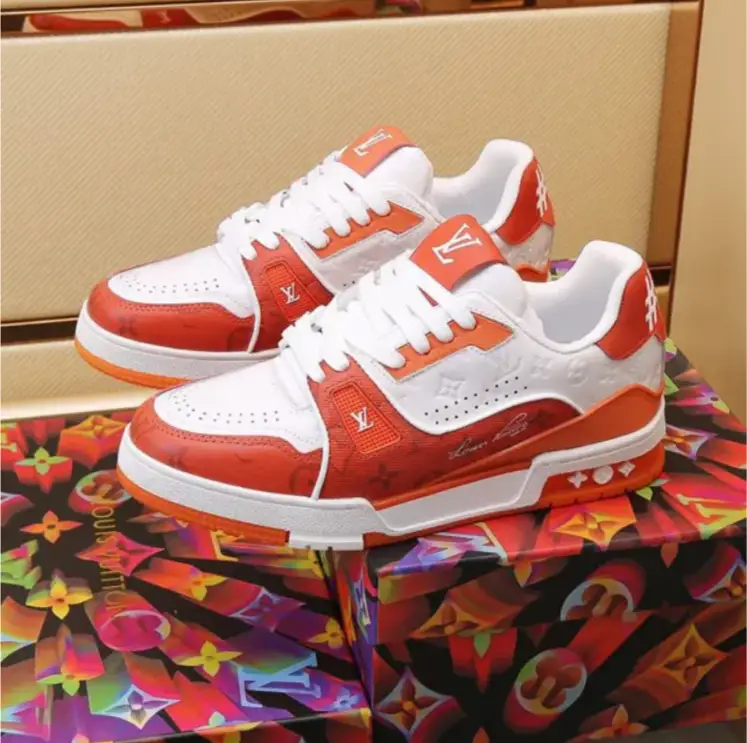 LV Trainer 54 ‘Orange Monogram’ Shoes Sneakers by Air Jordan