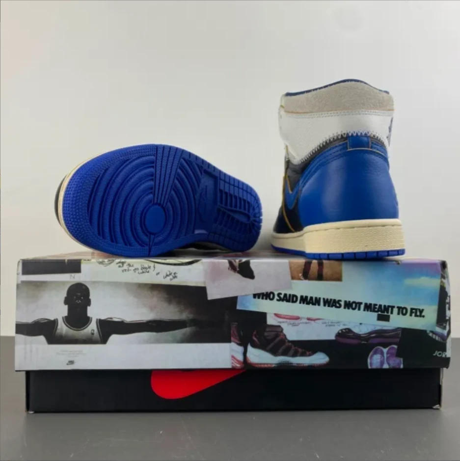 Fragment x Union LA x Air Jordan 1 High OG Sport Royal Shoes Sneakers by Air Jordan