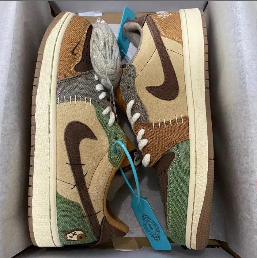 Zion Williamson x Air Jordan 1 Low OG Voodoo Shoes Sneakers by Air Jordan