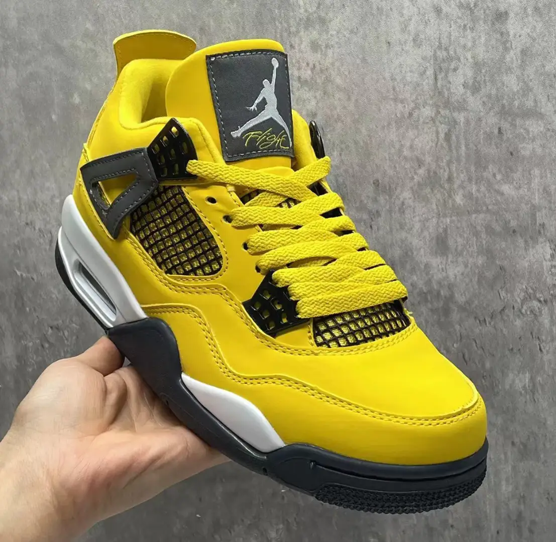 Air Jordan 4 Retro Lightning 2021 Shoes Sneakers by Air Jordan