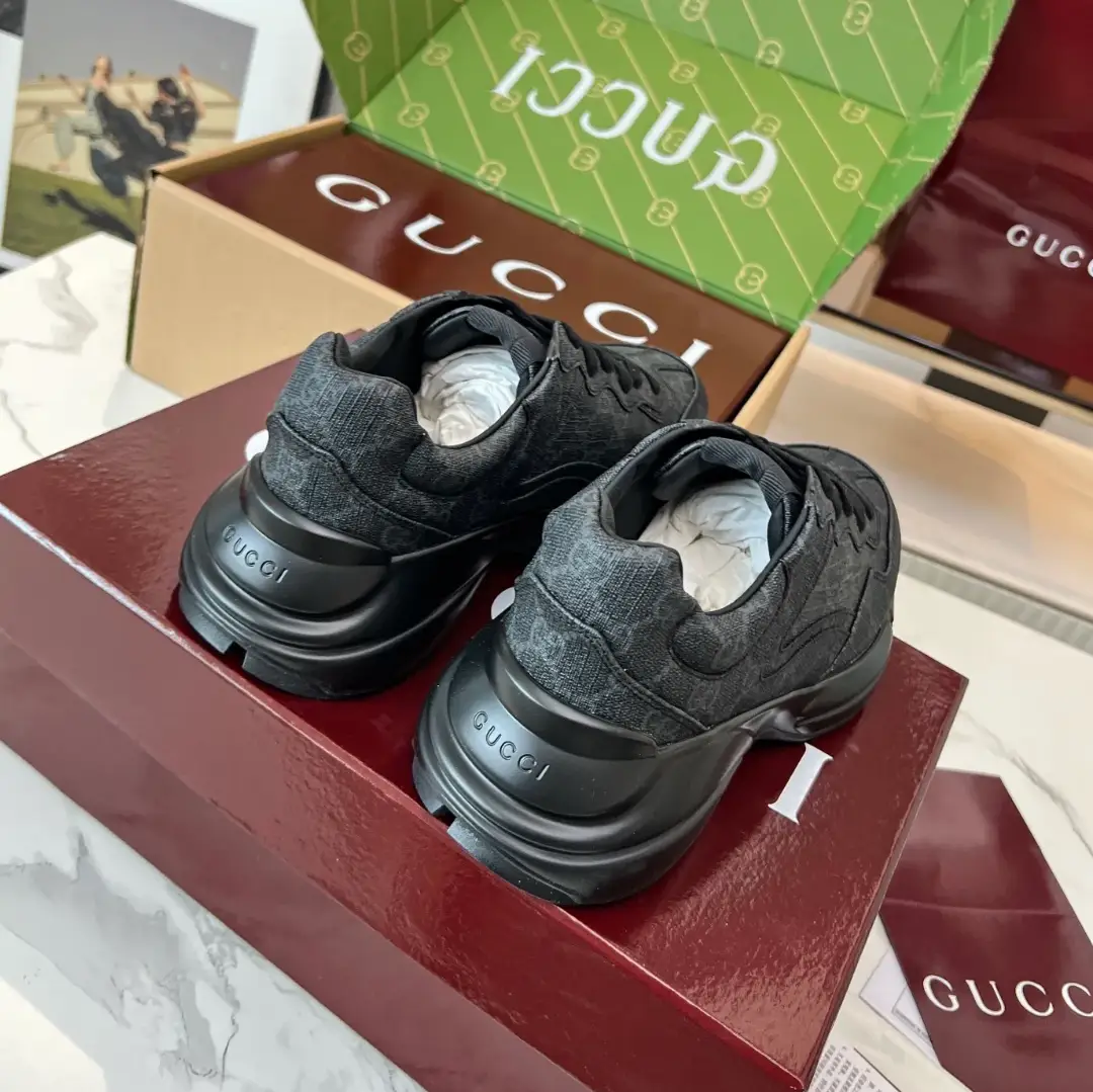 GG Rhyton Canvas ‘Black’ Shoes Sneakers by Air Jordan