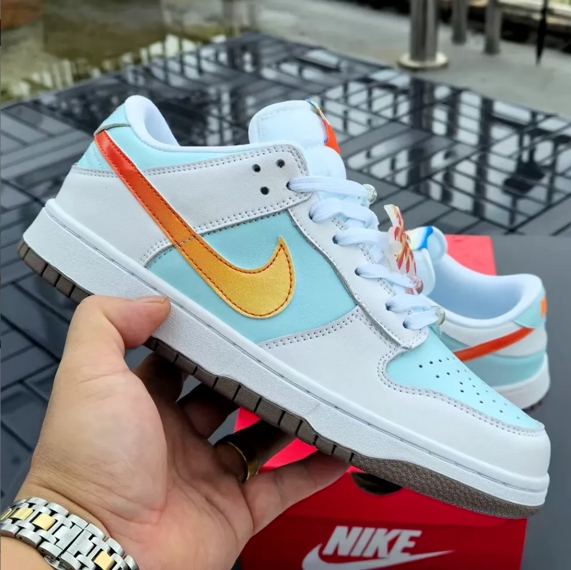 Dunk Low LX Beach Sunset Shoes Sneakers by Air Jordan