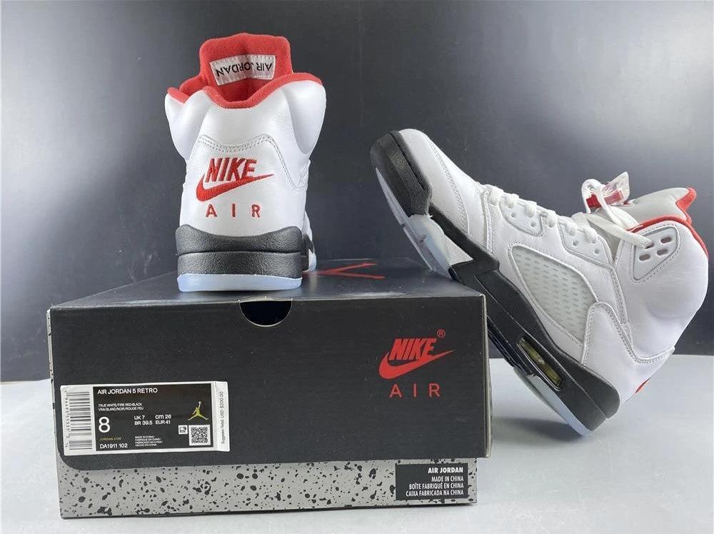 Air Jordan 5 Fire Red Silver Tongue (2020) Shoes Sneakers by Air Jordan