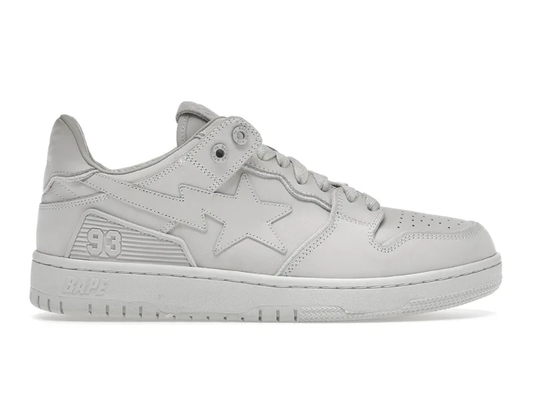 BAPE SK8 Sta Triple White Nubuck Shoes Sneakers by Air Jordan