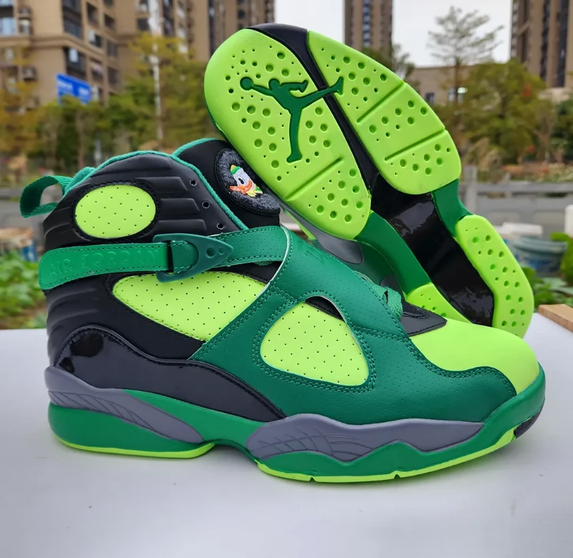 Air Jordan 8 Oregon PE Gorge Green Shoes Sneakers by Air Jordan