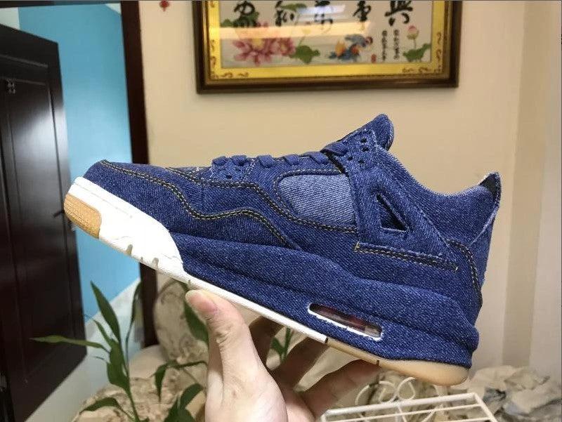 Air Jordan 4 Retro Levi’s Denim Shoes Sneakers by Air Jordan