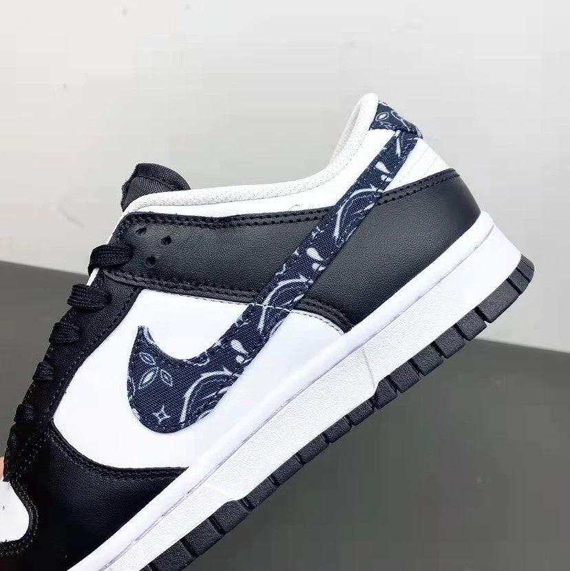 Dunk Low Black Paisley Shoes Sneakers by Air Jordan