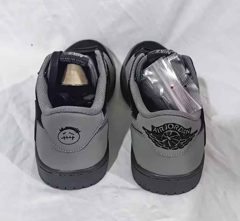 Travis Scott x AJ 1 Low Black Grey Shoes Sneaker by Air Jordan