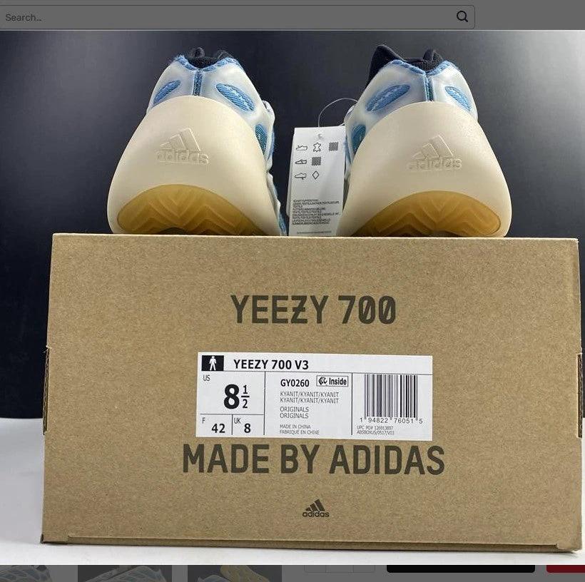 Yeezy 700 V3 Kyanite Shoes Sneakers by Air Jordan