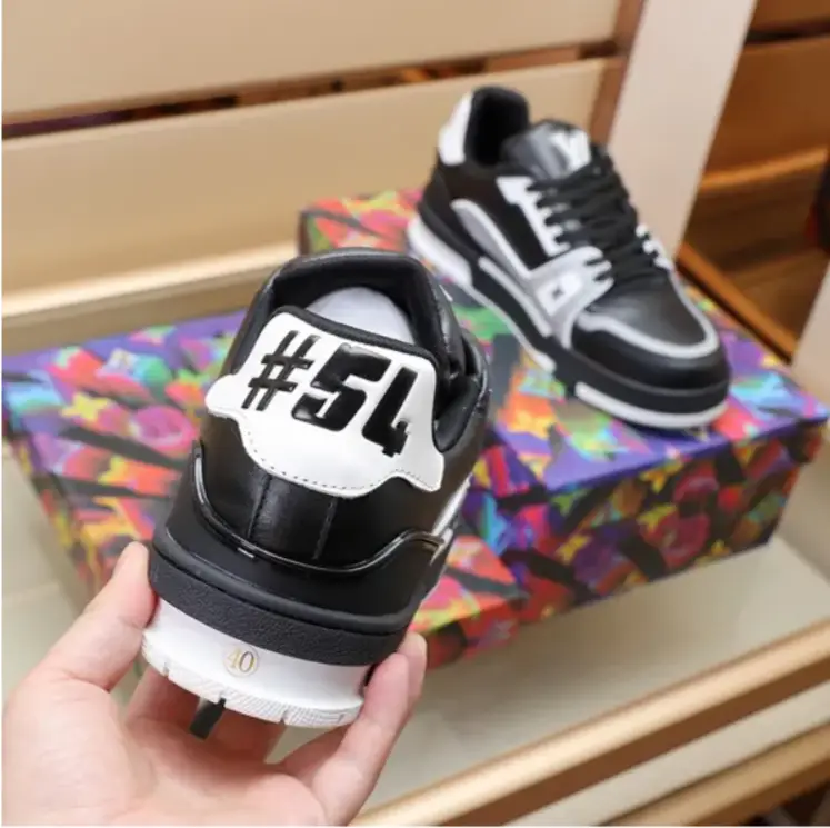 LV Trainer 54 Negro Gris Blanco Shoes Sneakers by Air Jordan