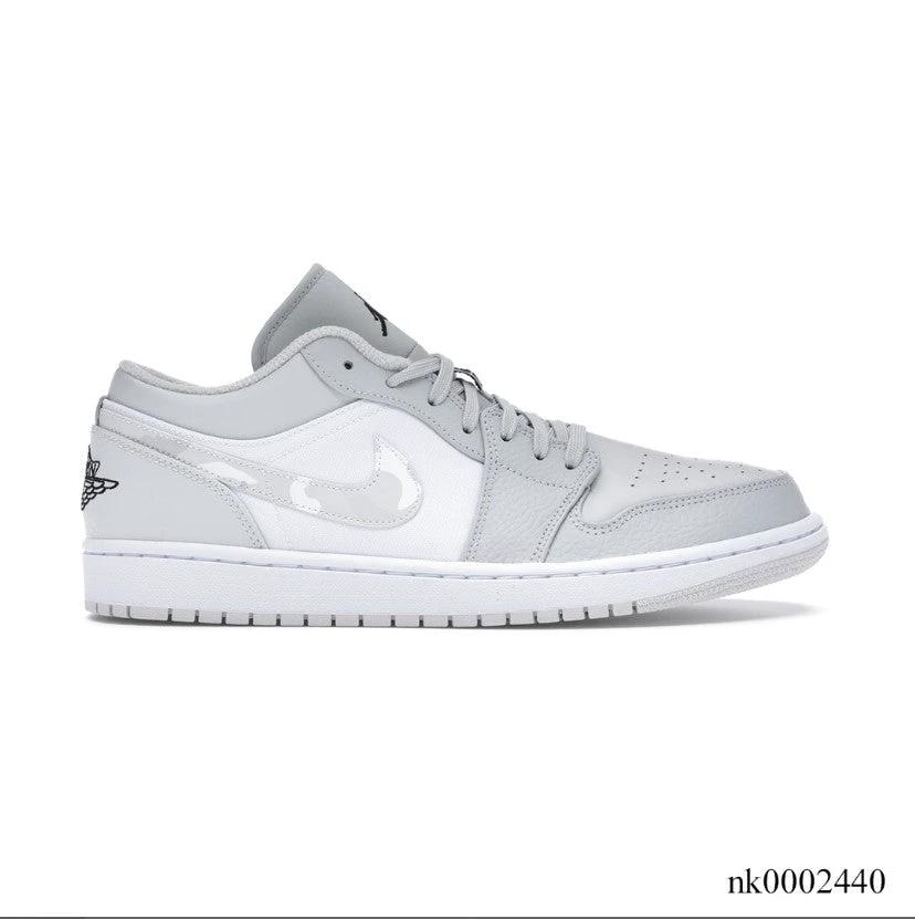 Air Jordan 1 Low White Camo Shoes Sneakers by Air Jordan