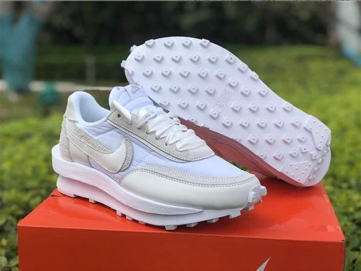 Sacai x LDWaffle White Nylon Shoes Sneakers by Air Jordan
